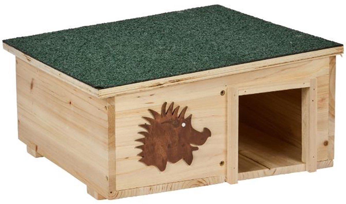 Smart Garden Products Egelhuisje hout - Groen en bruin - 40 x 40 x 19 cm