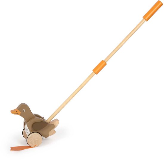 Small Foot - Houten Duwfiguur Eend met Bewegende Kop van Small Foot — afbeelding 3