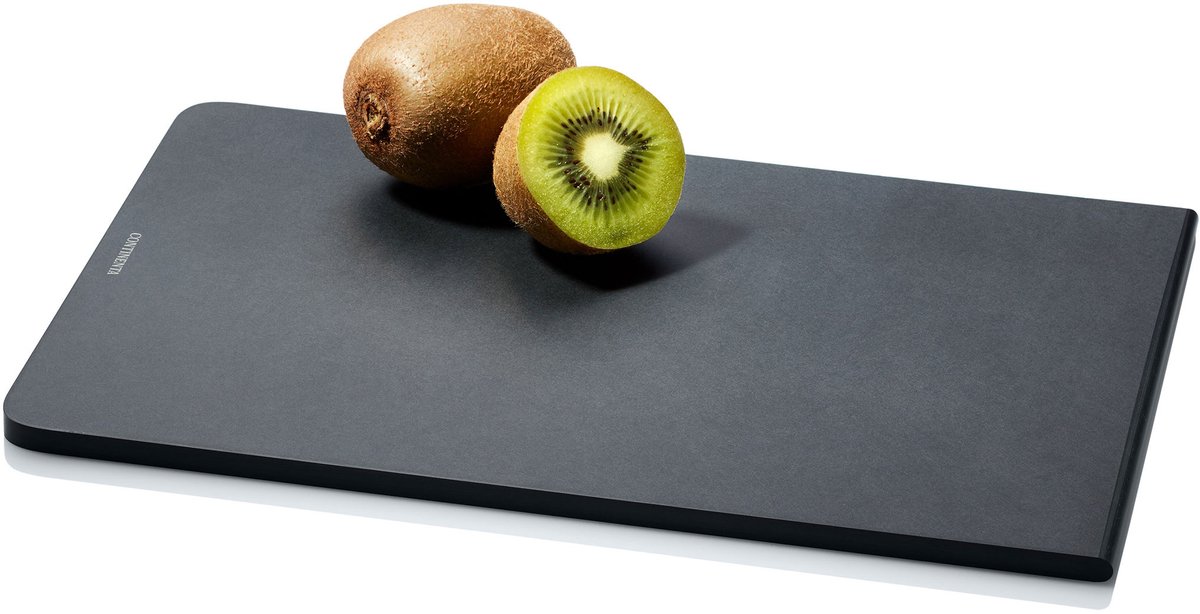 Continenta Duracore snijplank, keukenplank, serveerplank, houtvezel, zwart, 29,5 x 20 cm, 5311