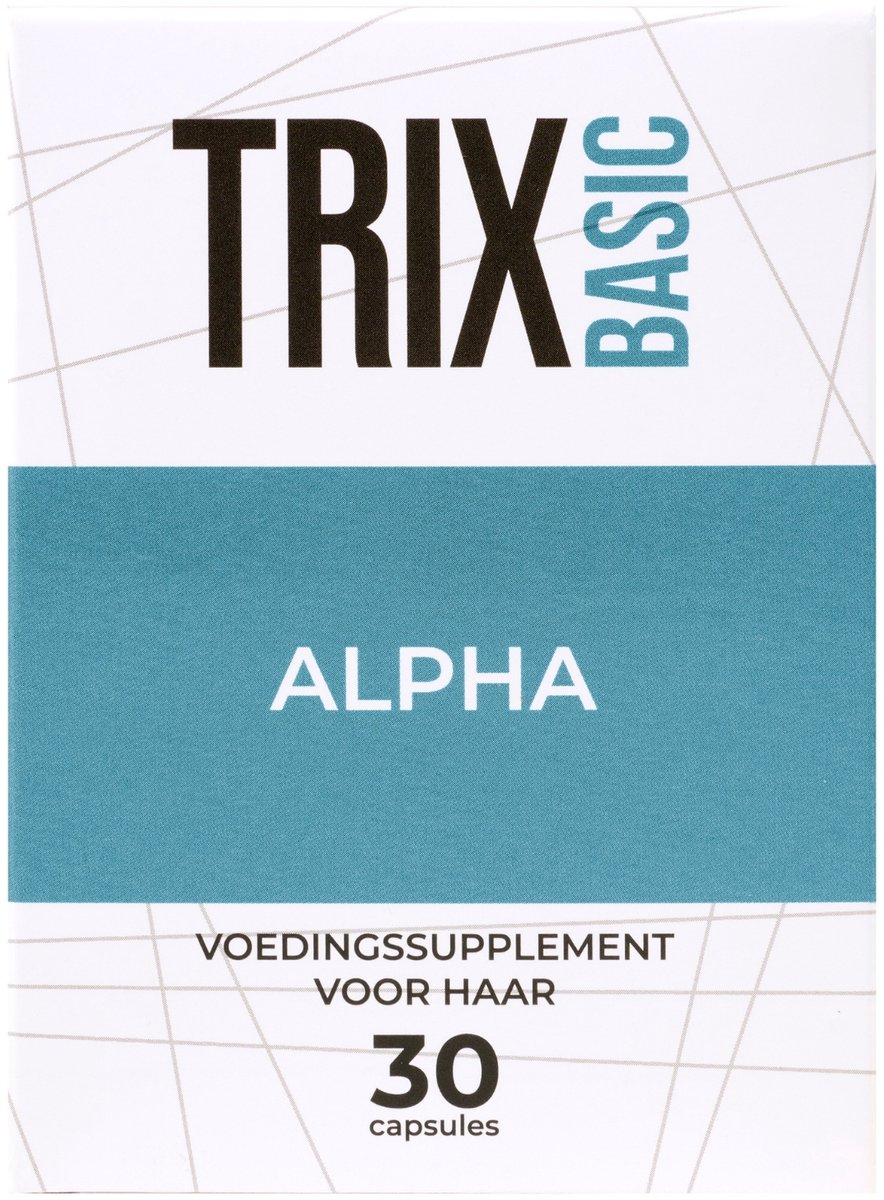 TRIX Basic Alpha – Supplement tegen haaruitval – Erfelijke haaruitval – Met saw palmetto en biotine
