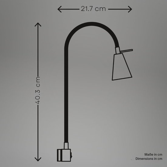 Core® Bedlampjes Hoofdbord - Leeslamp - Nachtlampje - Wit - ‎41cm x 22cm x 41cm van Merkloos — afbeelding 2