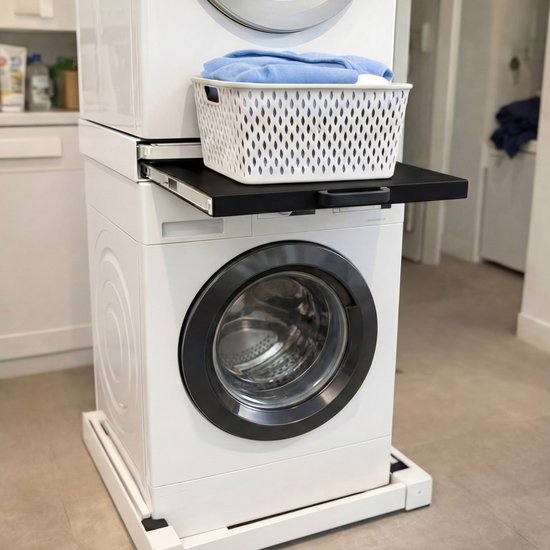 INVENTUM STK01B STAPELKIT WASMACHINE EN DROGER ZWART
