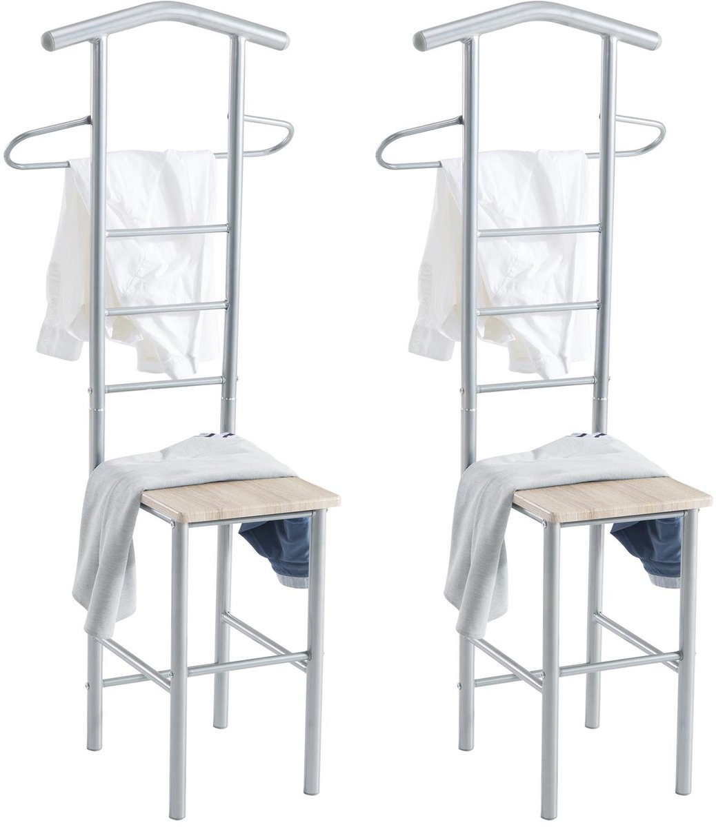 Kledingrek JIVO, set van 2 - Sonoma-eiken