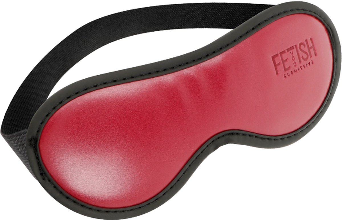 Fetish Submissive Dark Room - Vegan Leather Mask With Neoprene Lining