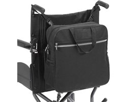VOKA Rolstoeltas - Rolstoeltas - Zwart - Waterdichte Tas voor Rolstoel - Grote Opbergtas Rolstoel - Scootmobiel tas - Rollator tas - Met Veiligheid Reflectiestreep - Rolstoel tas voor Boodschappen