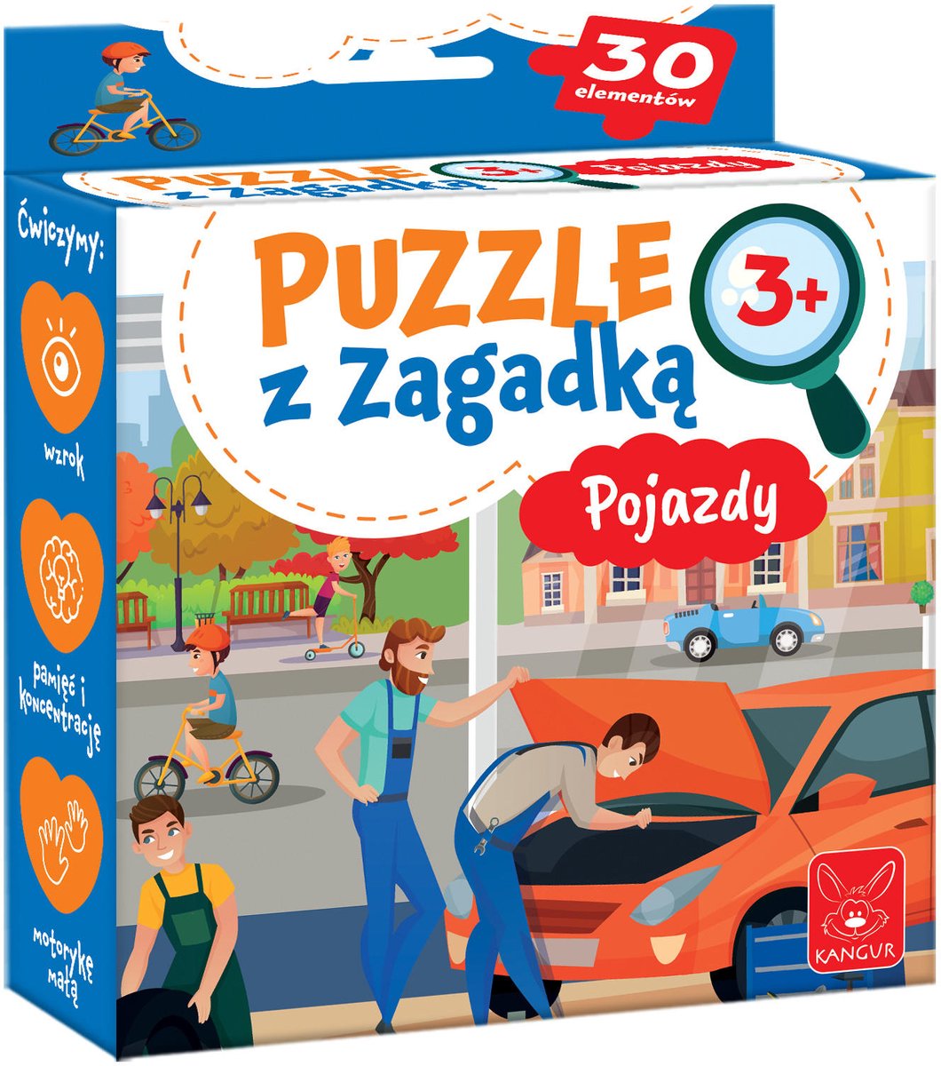 Puzzel met raadsel: Voertuigen 3+ - Puzzel