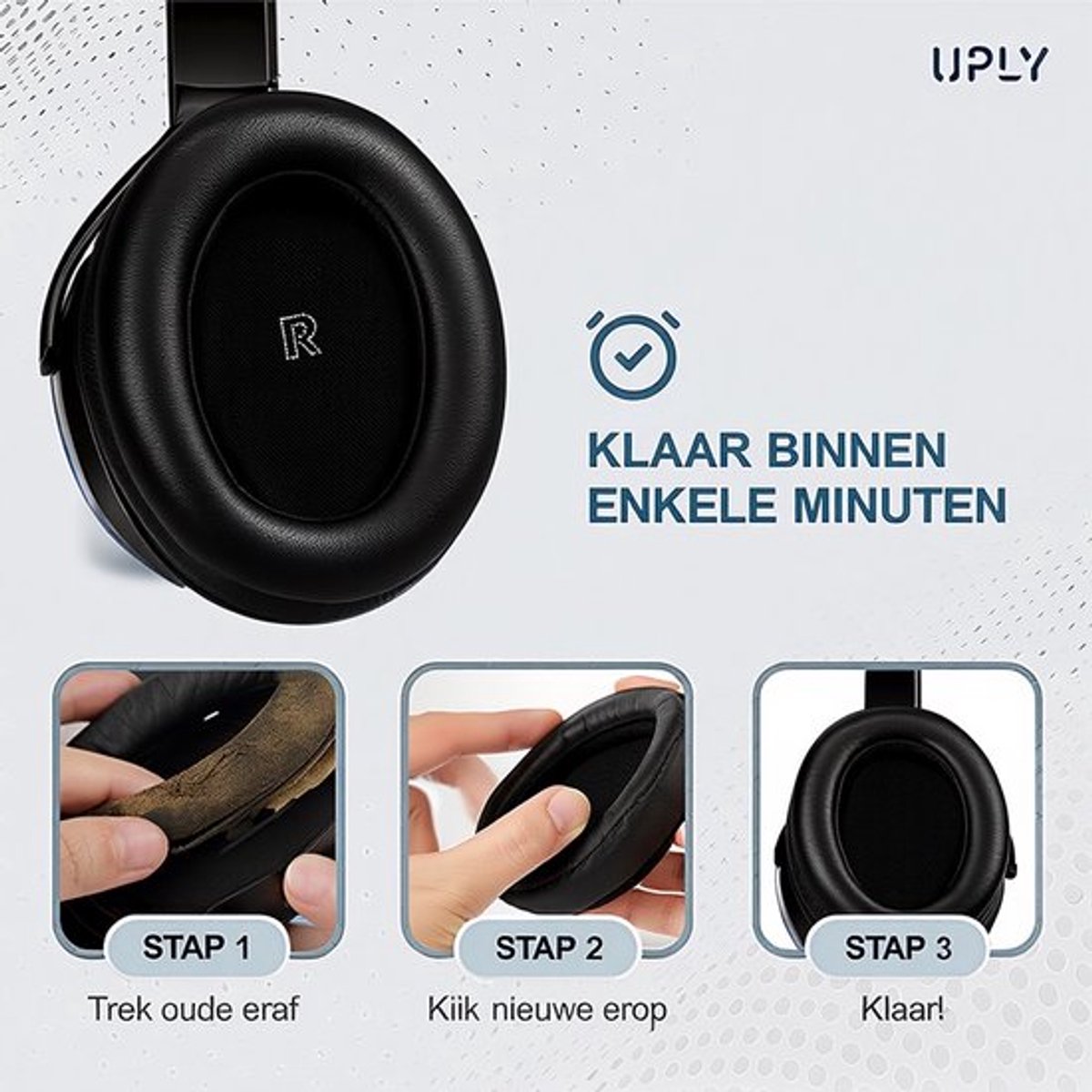 Set Oorkussens voor Bose Koptelefoon - QuietComfort Ultra Oorkussen - QuietComfort Ultra - Kunstleer met Traagschuim thumbnail 4