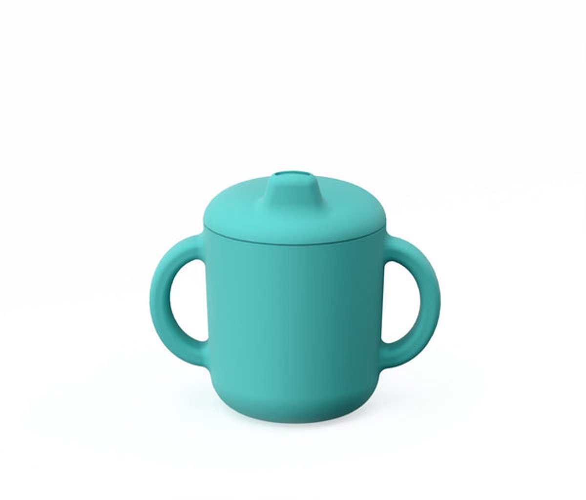 EKOBO Baby Tuitbeker met Handvatten – Siliconen – BPA Vrij – Bambino – blauw