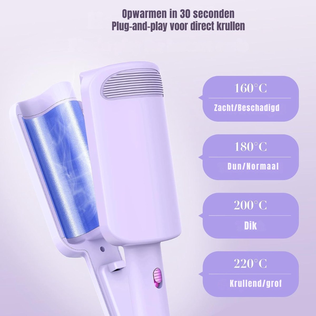 REN Wafeltang Lila met Anti-brandwonden Ontwerp - afbeelding 3