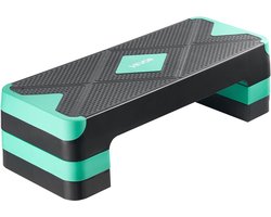 VEVOR Aerobic Stepping Board Stepper Step Bench Verstelbare Stepper Groen 250kg