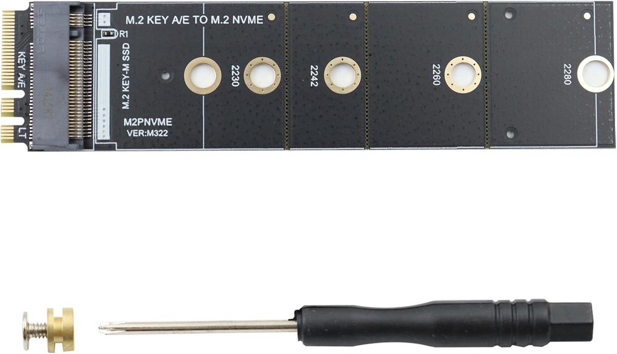 M.2 A/E Sleutel naar NVMe SSD Adapter Kaart voor Draadloze Module Slot