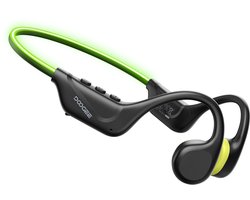 DOOGEE BoneBeat Run Ray - Oortjes draadloos - Bone Conduction headphone - Bluetooth Headsets – Sport Oortjes Draadloos – Hardloop Hoofdtelefoon – Draadloze Bluetooth Koptelefoon – IP66 Waterdicht – LED Veiligheidslicht – Tot 10 Uur Speelduur
