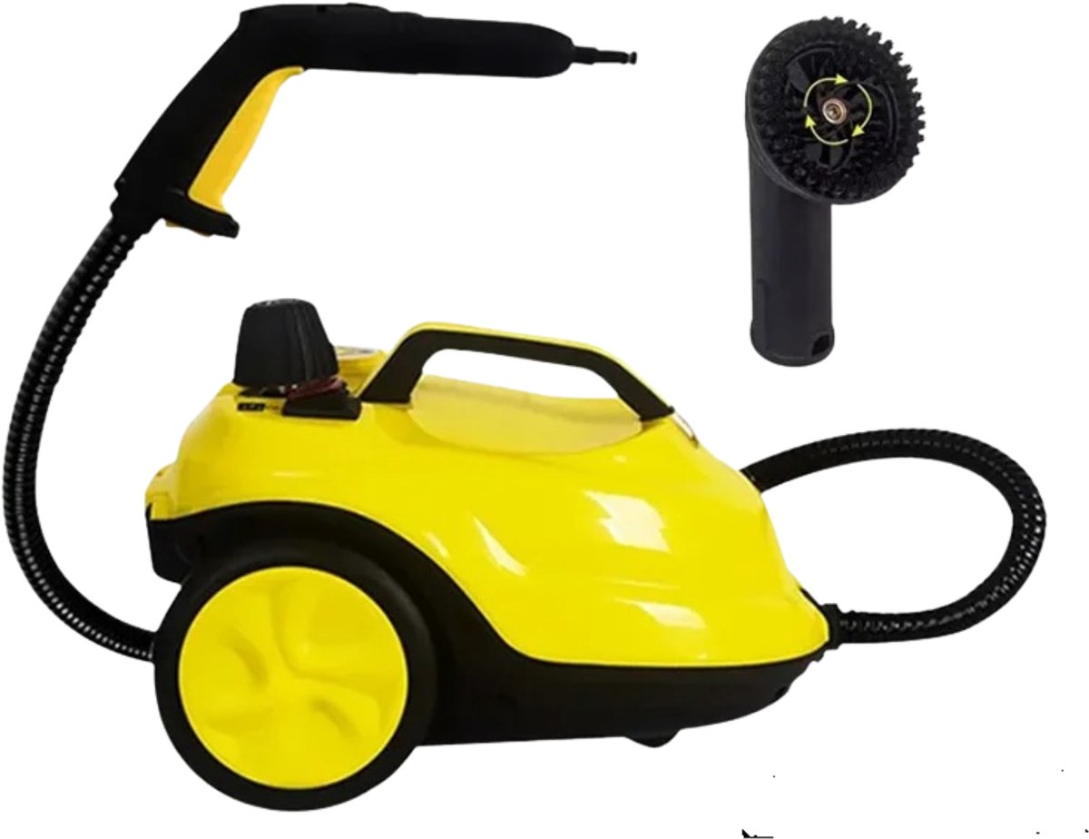 DIMICO - Tapijtreiniger - Stoomreiniger bank - Vloer - Stoomreinigers - 2000W - Stoommachine - Geel - Multifuncioneel -Desinfectie