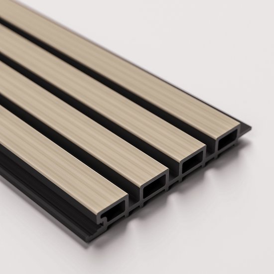 Panneau Extérieur WPC Barnwoodweb Sable – 270 × 20 × 2,6 cm - Revêtement Extérieur Durable & Facile d'Entretien avec Aspect Bois Chaleureux