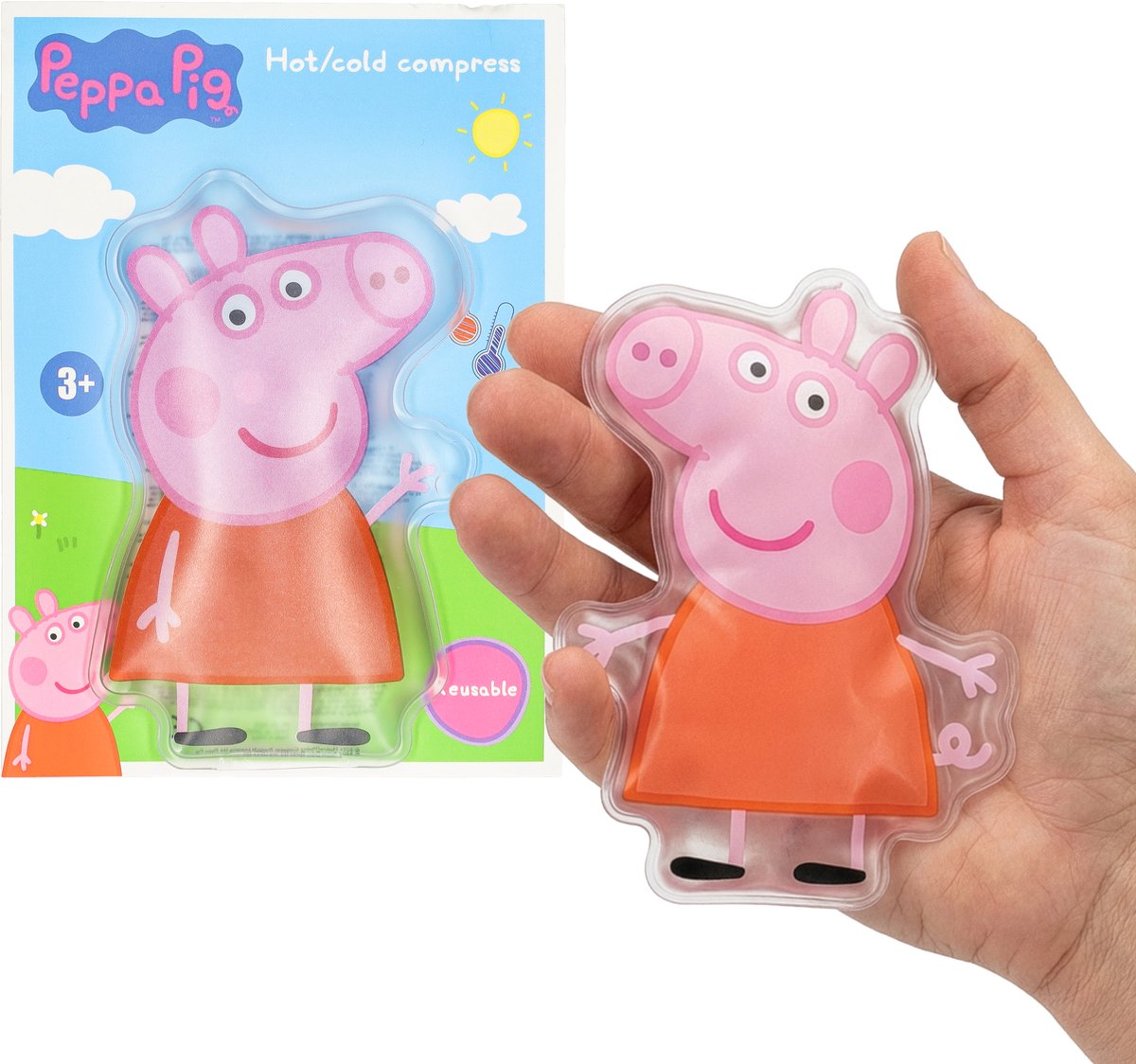 Peppa Pig Hot & Cold Kompres Pack - Zacht en Flexibel - Coldpack voor Kinderen - Warmte Pads - Coolpack Gelpack Herbruikbaar - Icepack - Peppa Big