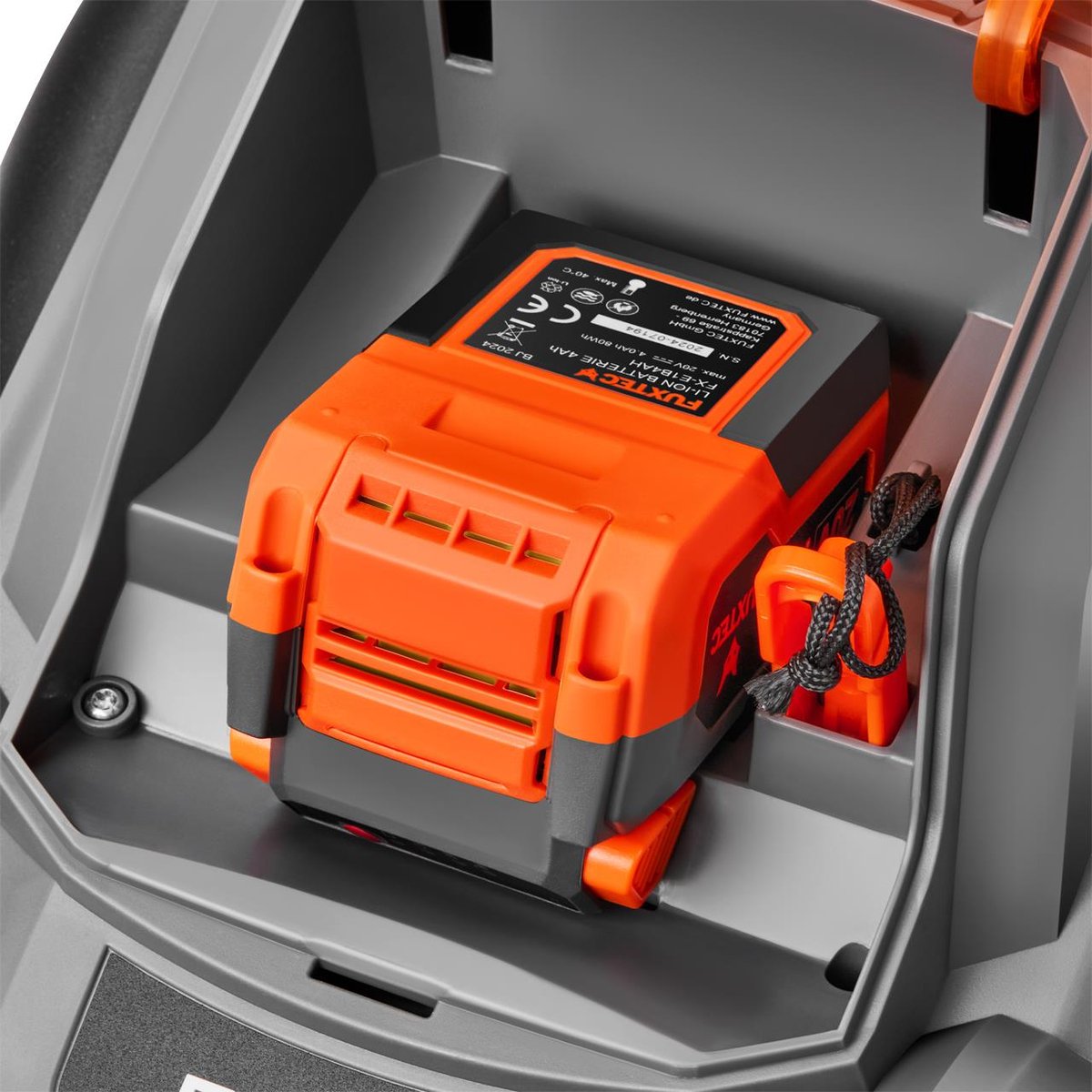 FUXTEC 20V grasmaaier accu, maaier voor kleine tot middelgrote tuinen, grasopvangbak van 30 liter, maaibreedte 30 cm, geluidsarm/licht FX-E1RM20ECO – foto 6