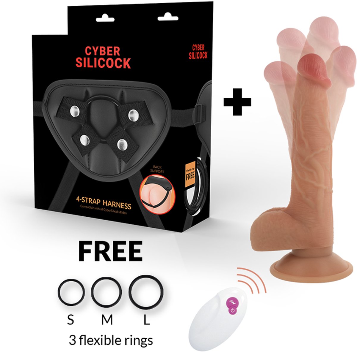 Cyber Silicock - Strap-On Master John Remote Control