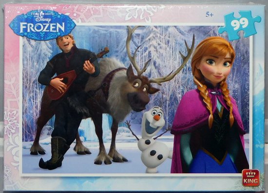 Disney Frozen Puzzel - Elsa - Olaf - Kristoff - 99 stukjes - King International