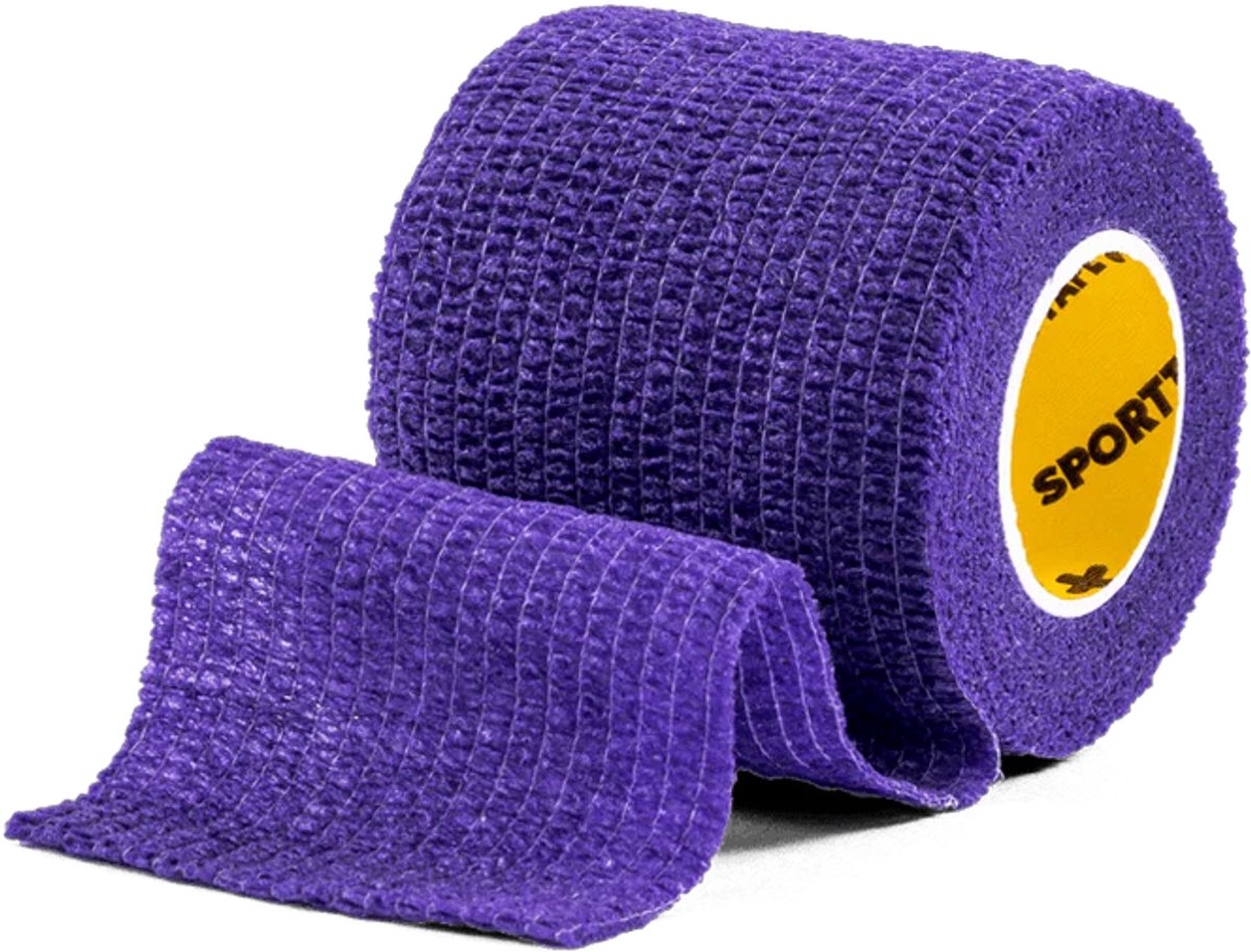Sokkenwrap - Paars - 7,5 cm x 4,5 m - Zelfklevend (cohesive)