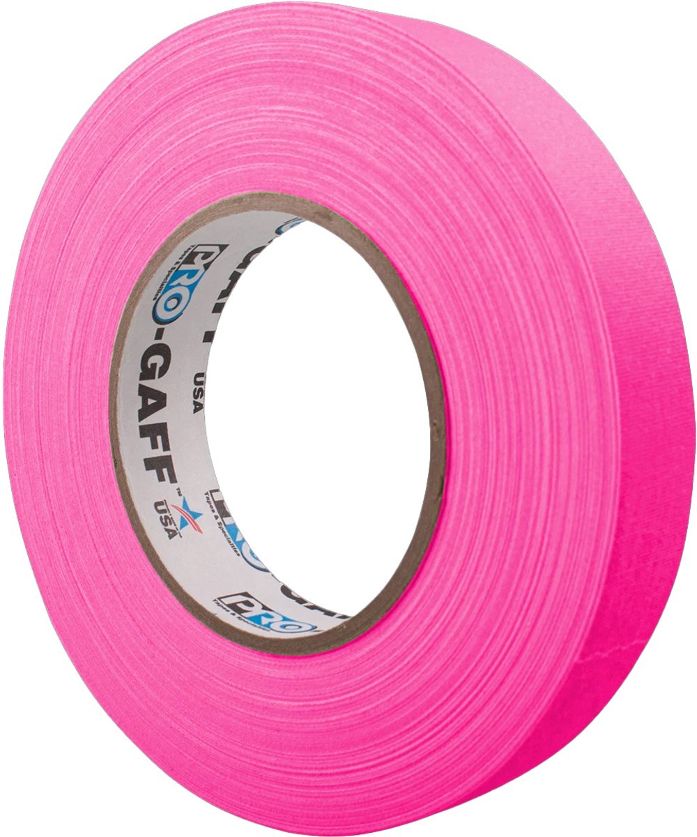 Pro Tapes Pro Gaff Fluor Gaffa Tape 24mm x 45m Roze