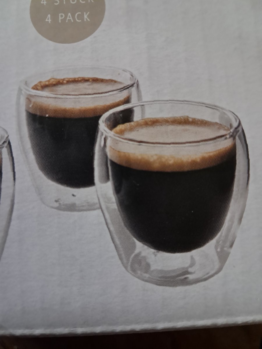 Spice & soul Dubbelwandige Glazen - 4 stuks - 75ml - Espresso koffie glazen
