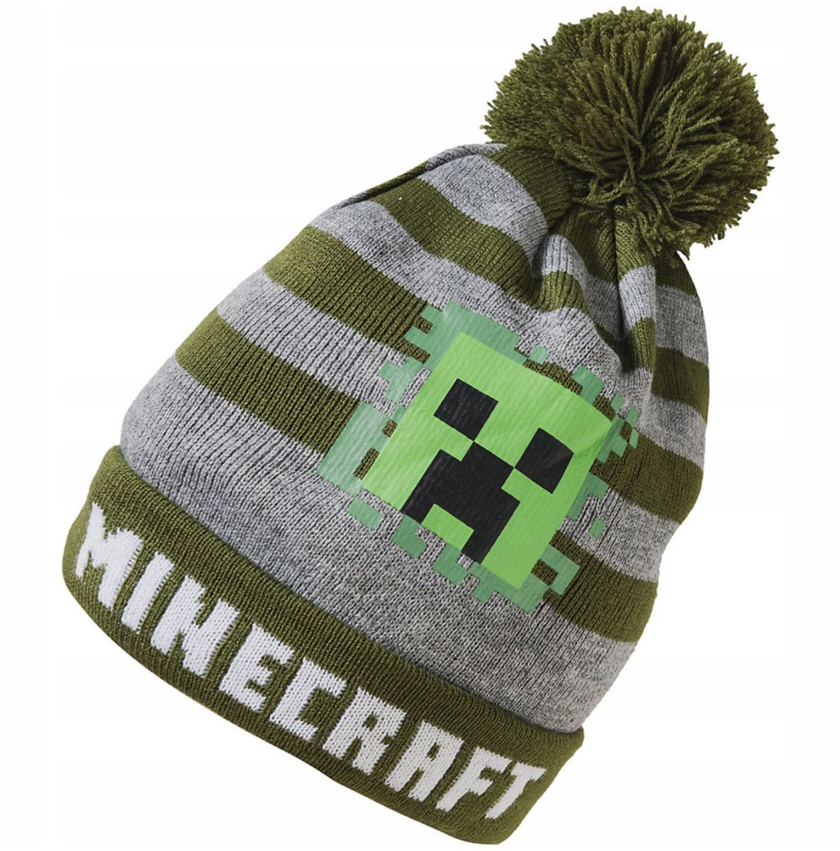 Minecraft Muts - Groen Grijs - maat 52