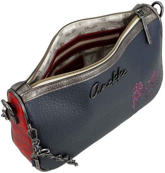 Muse Essentials Anekke schoudertas Muse Essentials Crossbody Bag Multicolor donkerblauw ...