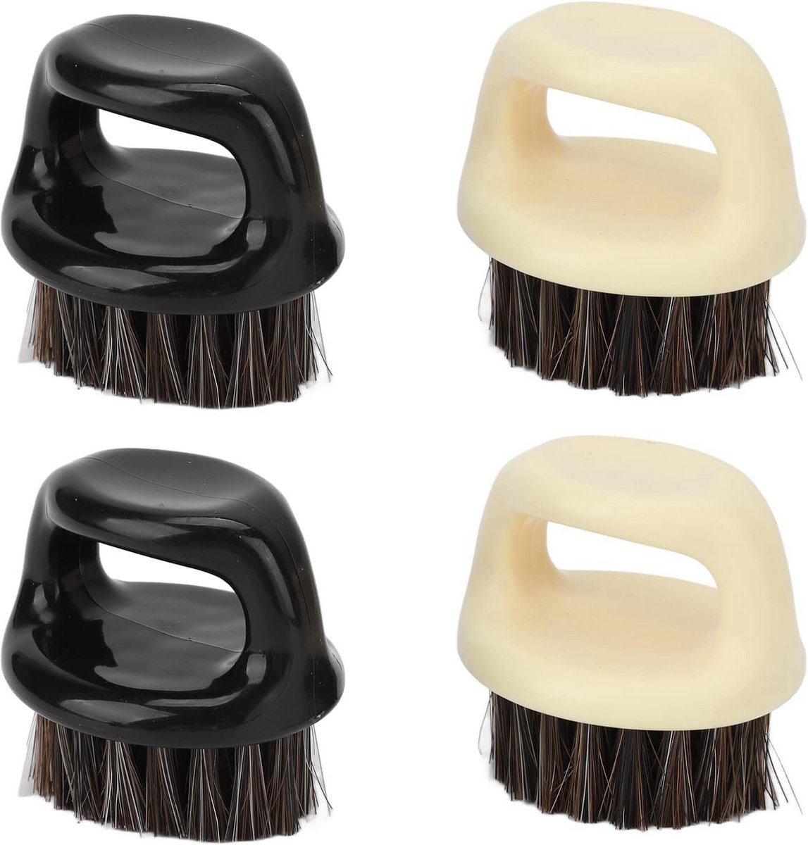 4 Stuks Knokkel Borstel voor Baard en Haar Styling