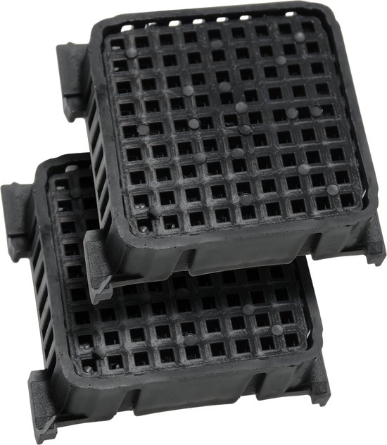 2x Dparts FreshAir koolfilter geschikt voor Liebherr koelkast - Anti-geuren filter - Actief koolstoffilter - 909698900 - 9882429 - 9882460