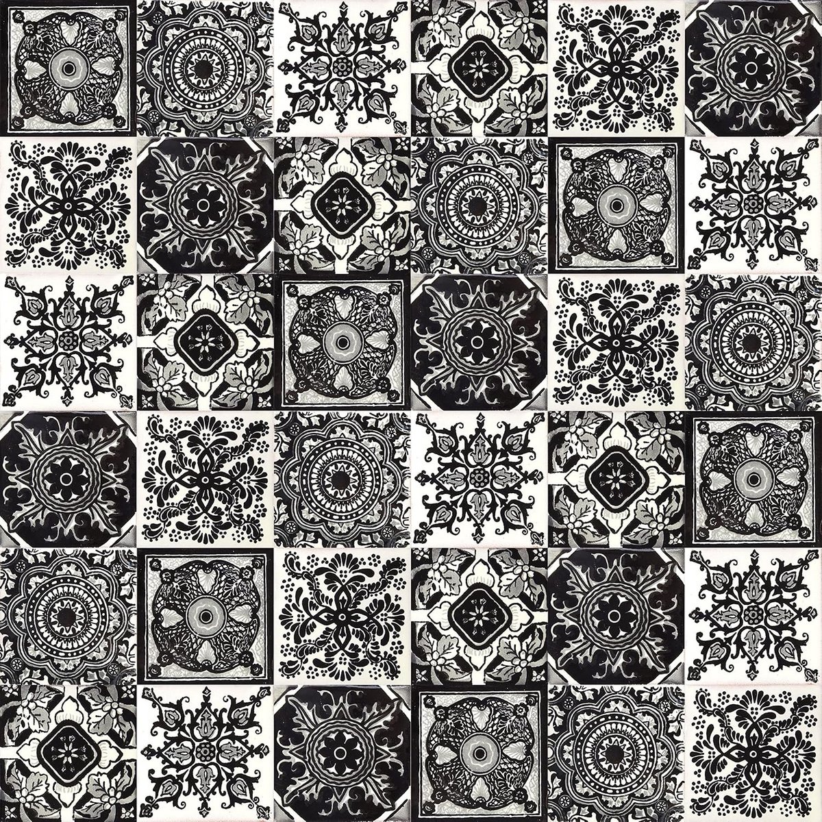 30 Handgemaakte Mexicaanse Tegels 10,5x10,5 cm Talavera voor Badkamer en Keuken
