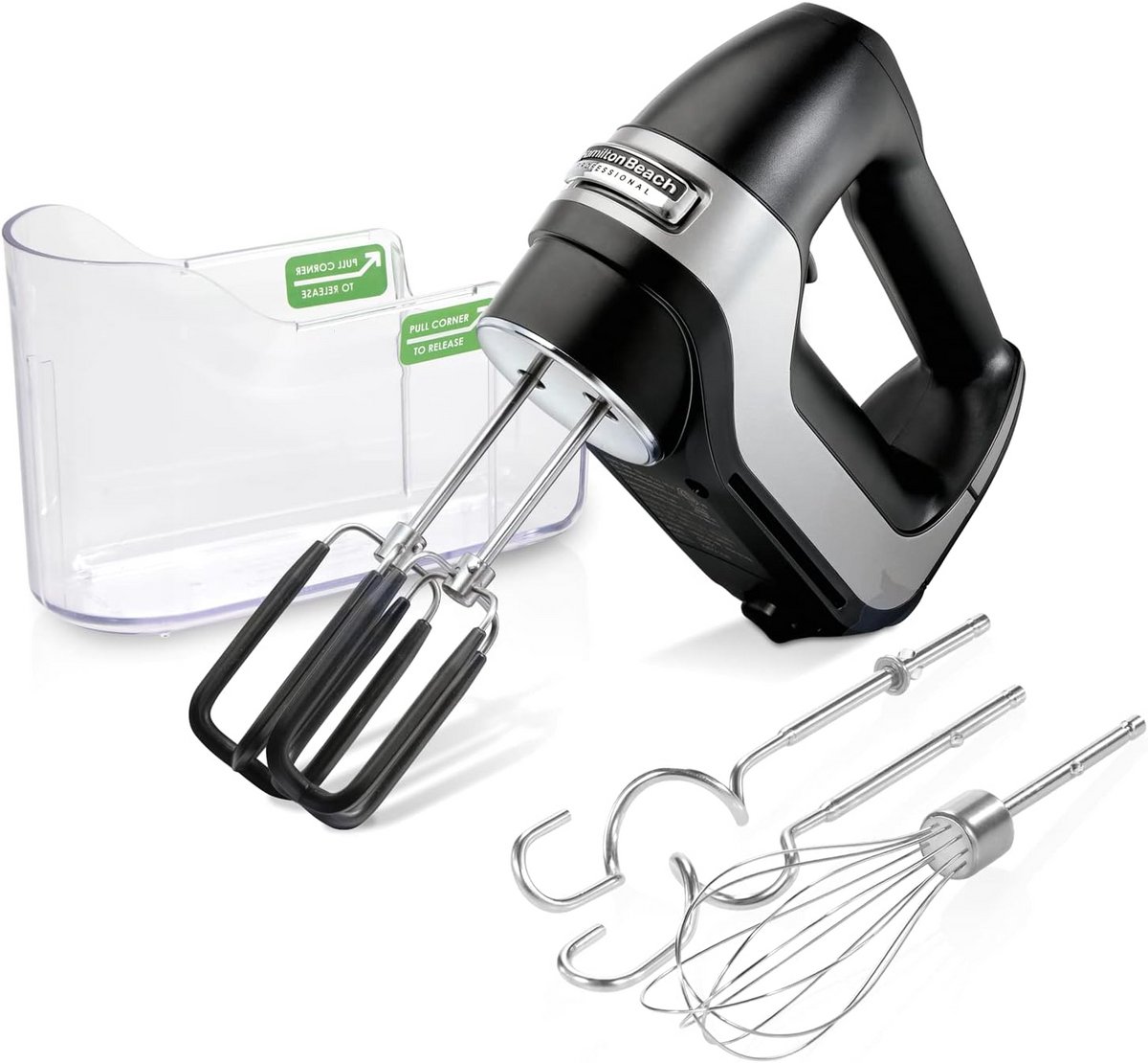 Handmixer Krachtig met 6 Snelheden en Turboknop Zwart