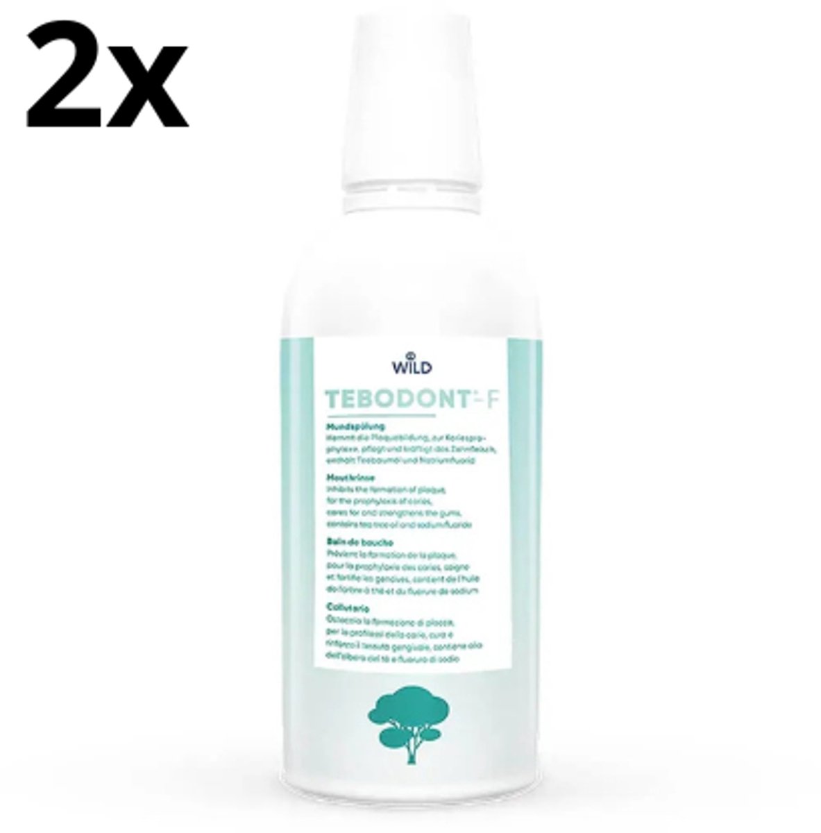 Dr. Wild Tebodont Mondwater - 2 x 500 ml - Voordeelverpakking