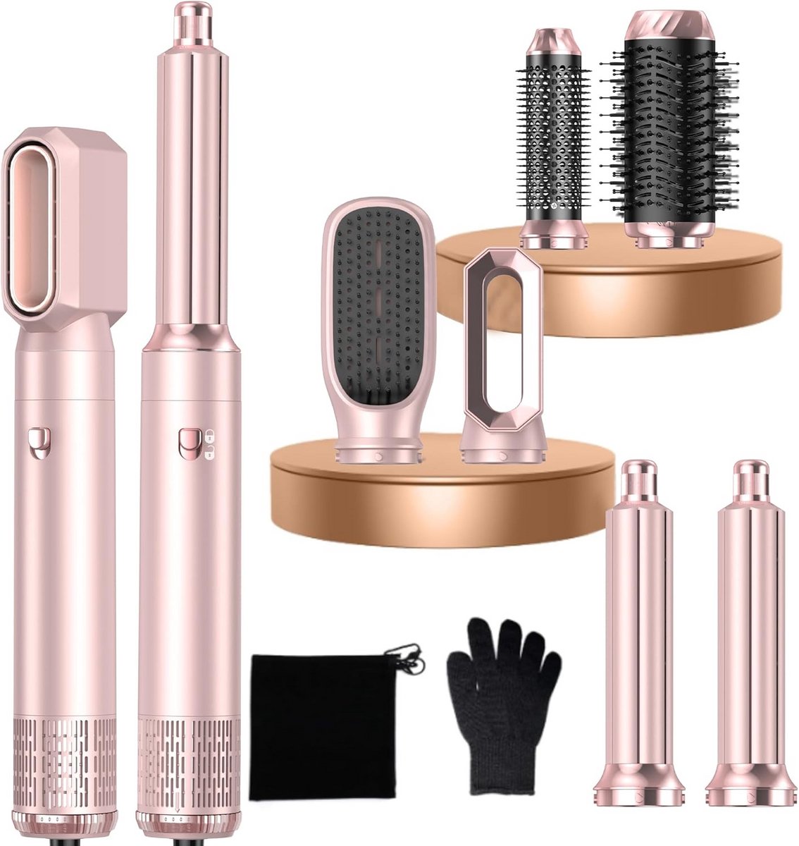 Ronde Volumeborstel Opzetstuk - Multistyler - Haarstyler föhn - Diffuser voor Krullen - Accessoire