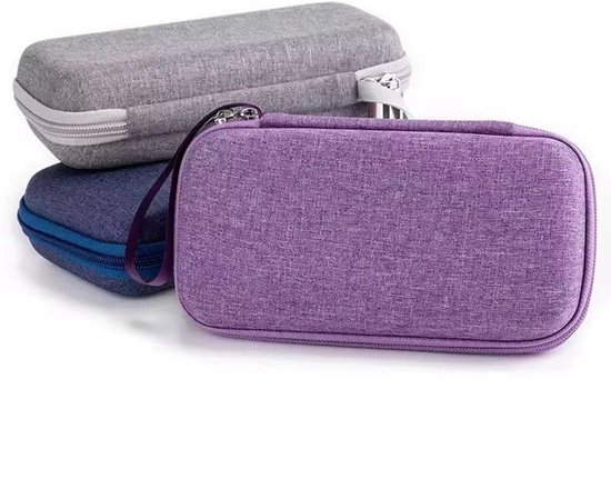 Insuline Koelcase – Medicatie Koeltas – Inclusief 2 Ice Packs – Voor Reizen & Dagelijks Gebruik – Waterdicht & Schokbestendig – Paars