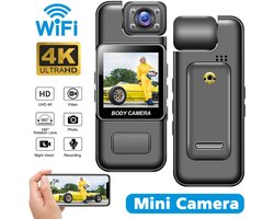 4K 30fps Draagbare Actiecamera – Handheld Sportcamera met Nachtmodus | Ultra HD Recorder voor Fietsen, Wandelen & Buitenactiviteiten