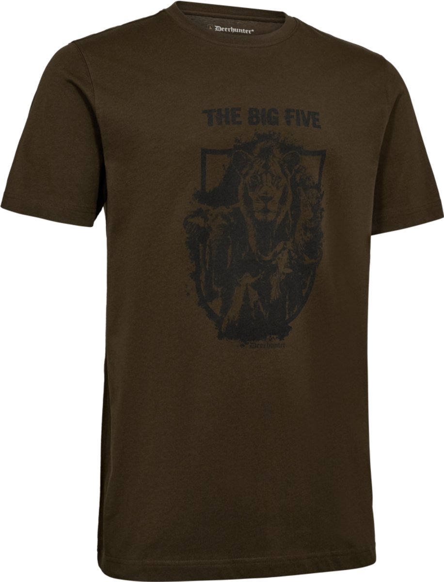 Deerhunter Weston T-shirt Outdoor T-shirt Scandinavisch T-shirt Korte mouw Fallen 2XL Fall Leaf