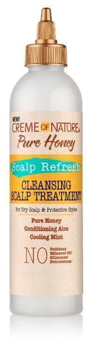 Creme Of Nature Pure Honey Scalp Refresh Cleansing Scalp Treatment 8 oz