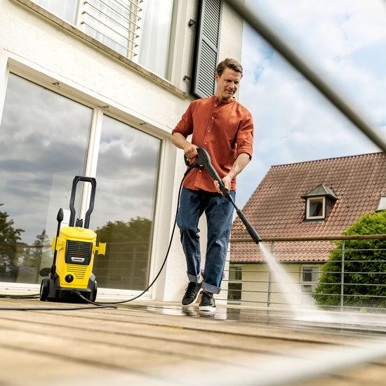 Kärcher K 4 FJ hogedrukreiniger - 130 bar - 420 l/u - 30 m²/u - Luchtgekoeld - Inclusief Foam Jet - Geschikt voor gemiddelde vervuiling op auto's, paden en oppervlakken rond het huis van Kärcher — afbeelding 5