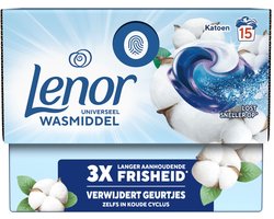 Lenor Wasmiddel All-in-1 Pods Katoen Fris - 15 stuks