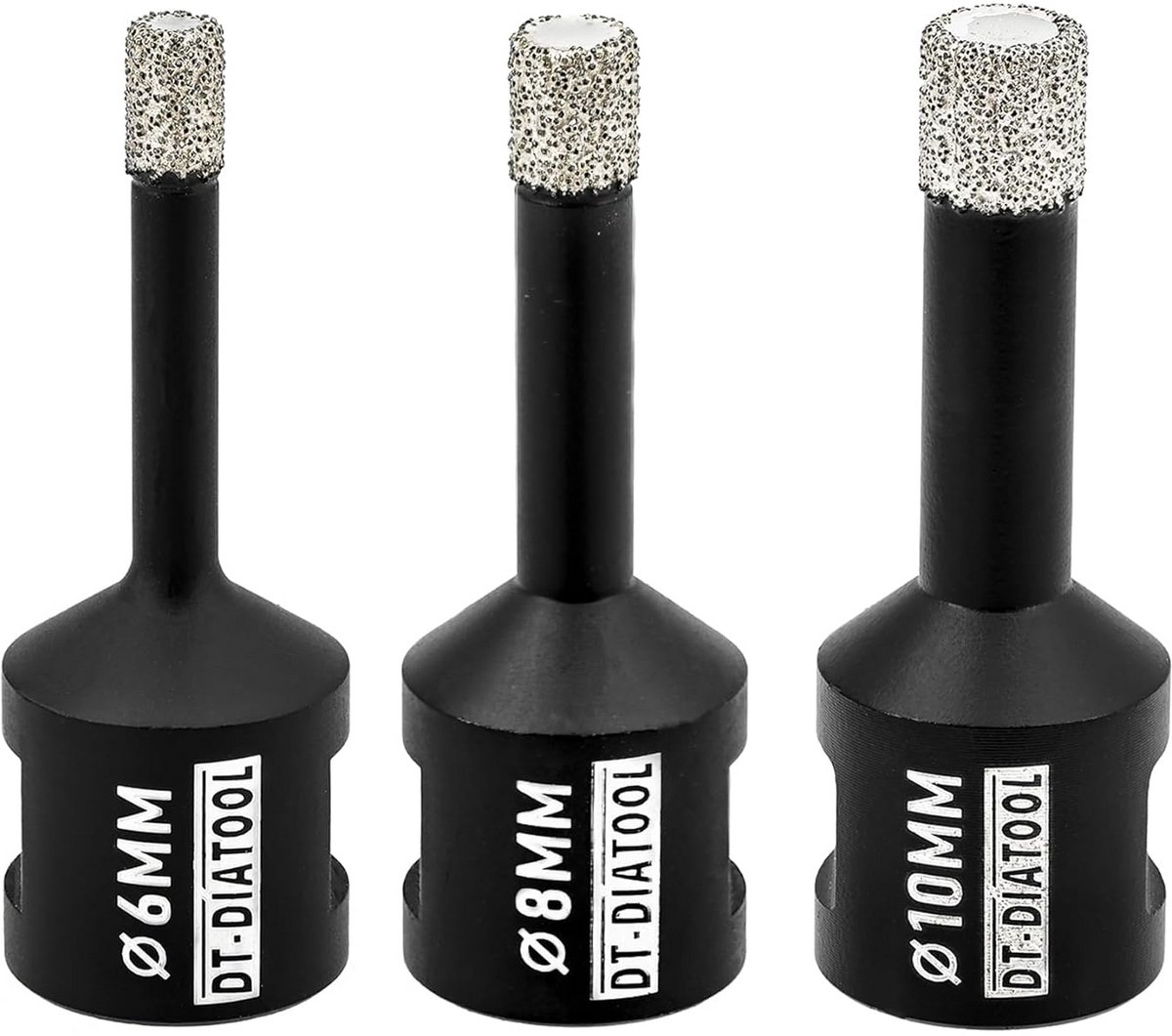Diamant Boorbits Set met 3 Stuks voor Tegels, Porselein, Steen en Graniet