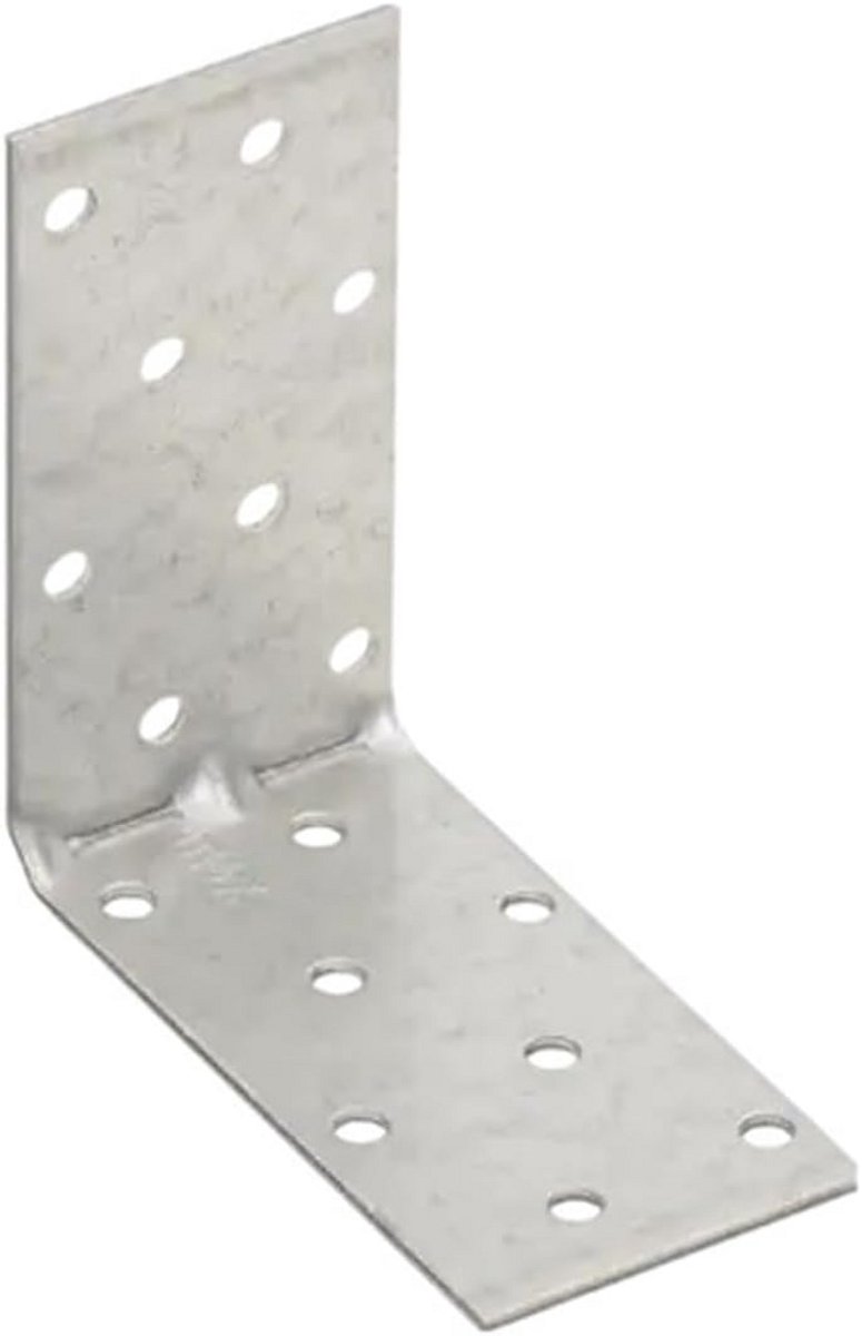 20x Verzwaarde Hoekijzer 80x80x40mm - Stevige Metalen Verbindingshoeken met Versterking