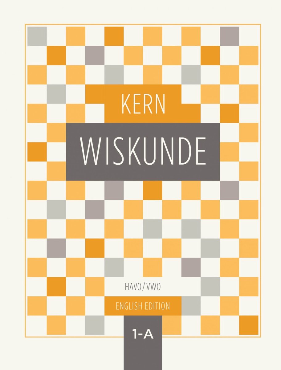 Omslag van KERN Wiskunde leerboek havo/vwo 1 deel A - English edition