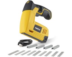 Powerplus accu nagel / Niet apparaat POWX13680 - 4V Tacker - 40/min - met accu en oplaadkabel - 1000 accessoires