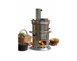 Metalen Semaver – Buiten Waterkoker – Metalen Houtgestookte Samovar voor Camping en Tuin