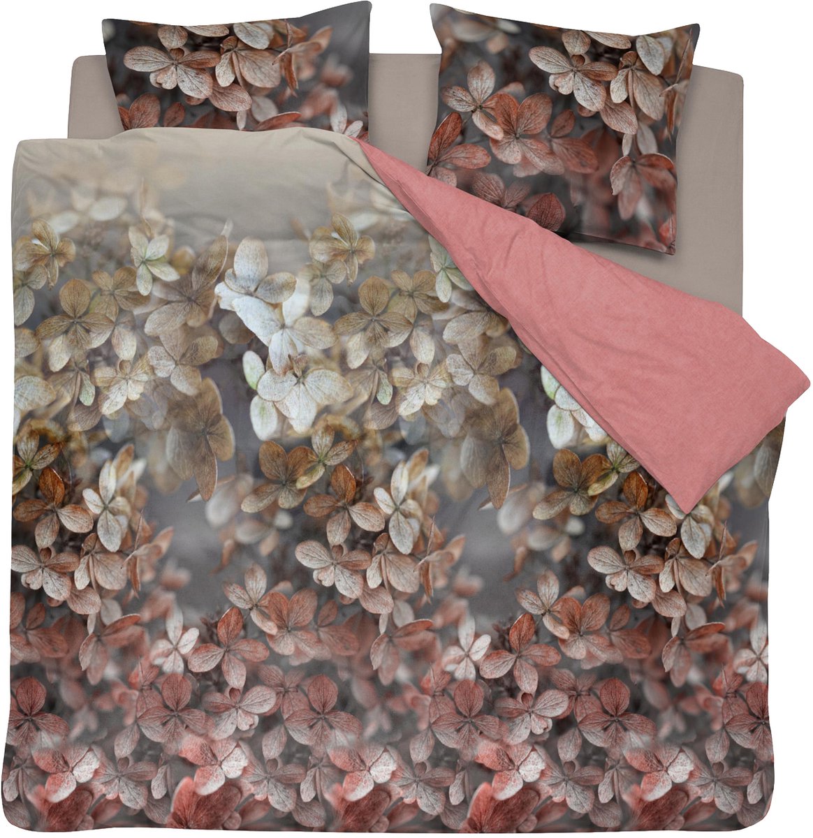 DE - Cinderella Dekbedovertrekset satijn 200x200 / 80x80 cm annabelle dusty pink