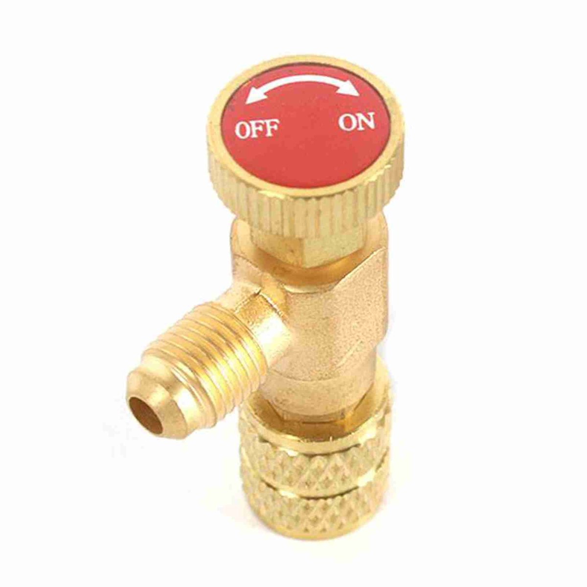 Airco Vulventiel R410A – Anti-lekkage adapter – 1/4" x 5/16" SAE – Voor airco onderhoud