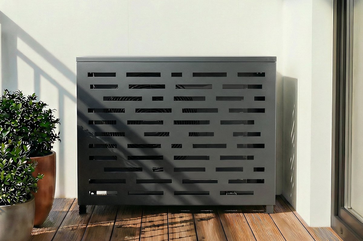 Casanoov Aneto Arlberg Grijze Aluminium Afdekking Voor Airconditioner En Warmtepomp - Maat S