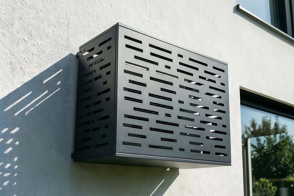 Casanoov Aneto Arlberg Grijze Aluminium Afdekking Voor Airconditioner En Warmtepomp - Maat S