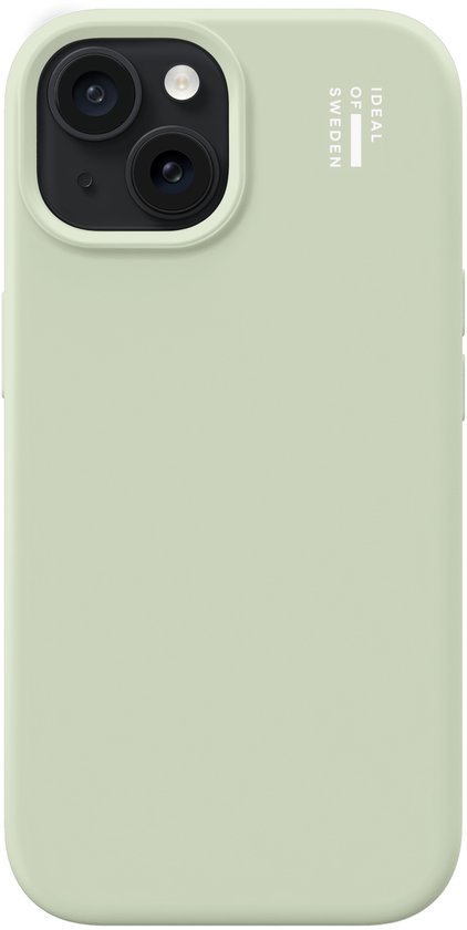 Coque en silicone iDeal of Sweden compatible MagSafe compatible iPhone 17e / 16e / 15 / 14 / 13 - Sage Green