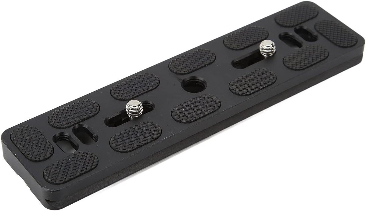 Snelontgrendelingsplaat voor tripod met antislip, klein, van aluminiumlegering